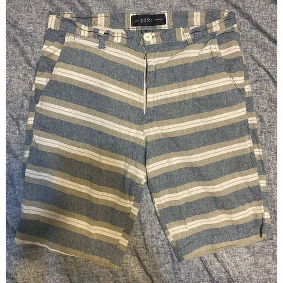 PD & C PAPER DENIM MENS SHORTS - SIZE 34 - PERFECT CONDITION - NO FLAWS - Picture 1 of 6